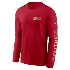 San Francisco 49ers All Out Long Sleeve T-Shirt - Scarlet sale