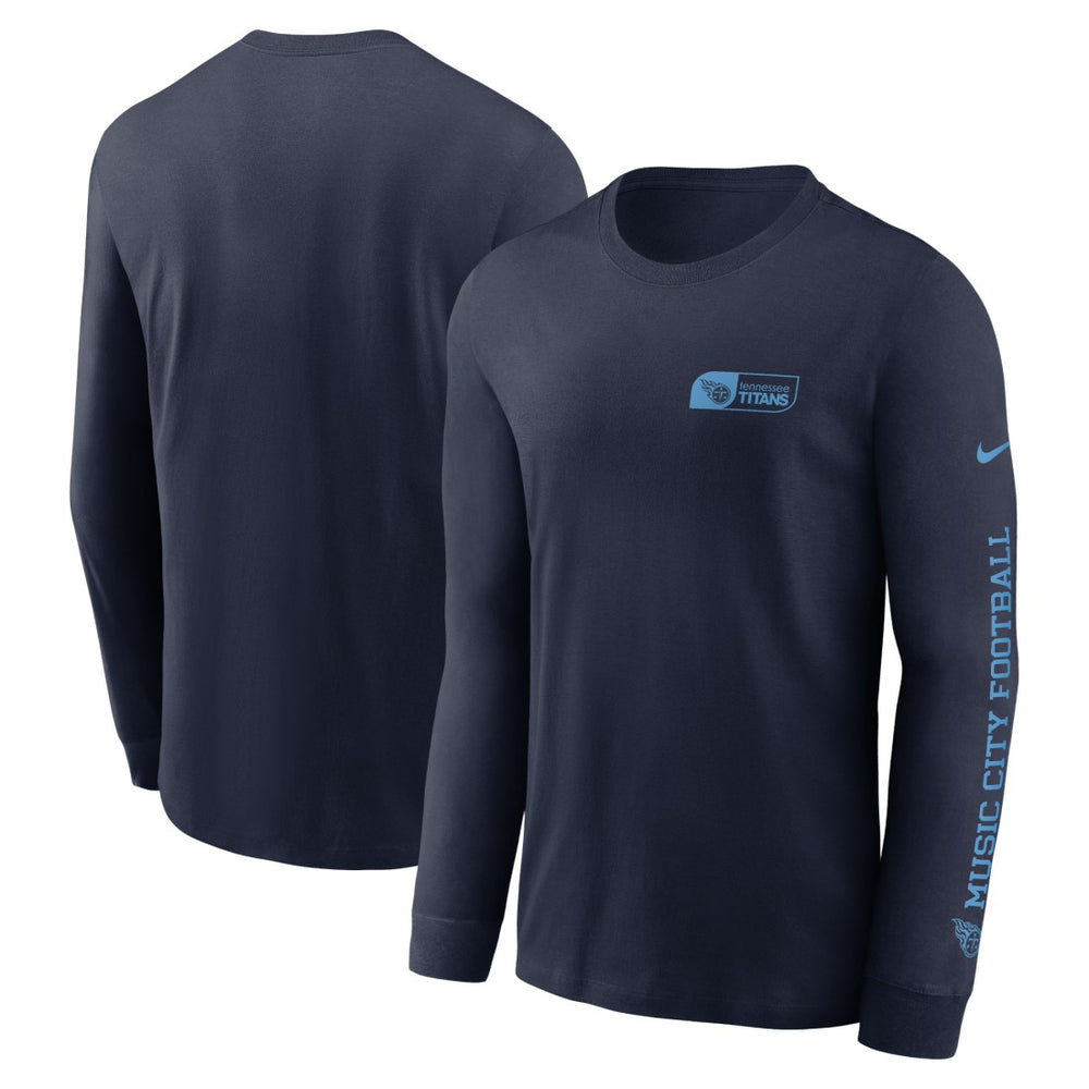Tennessee Titans All Out Long Sleeve T-Shirt - Navy outlet