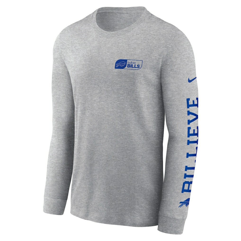 Buffalo Bills All Out Long Sleeve T-Shirt - Heather Gray cheap