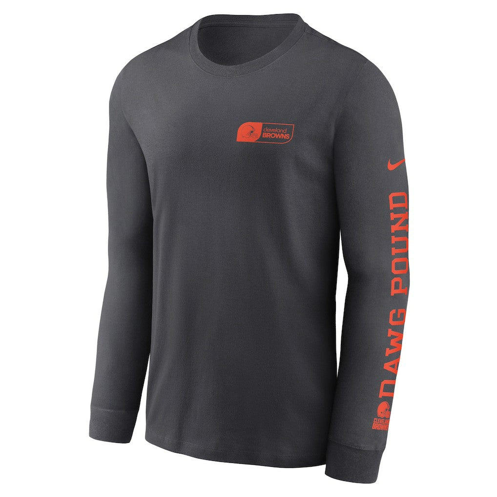 Cleveland Browns All Out Long Sleeve T-Shirt - Anthracite outlet