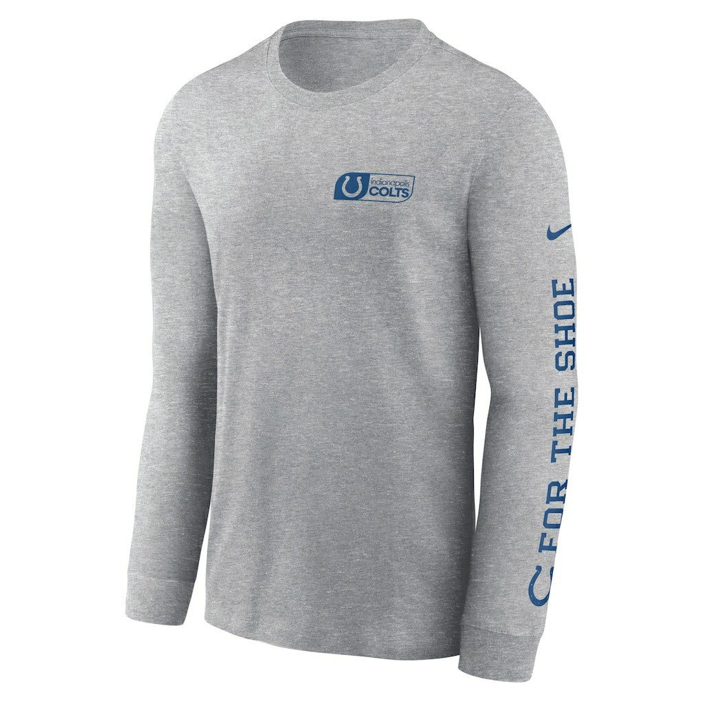 Indianapolis Colts All Out Long Sleeve T-Shirt - Heather Gray cheap