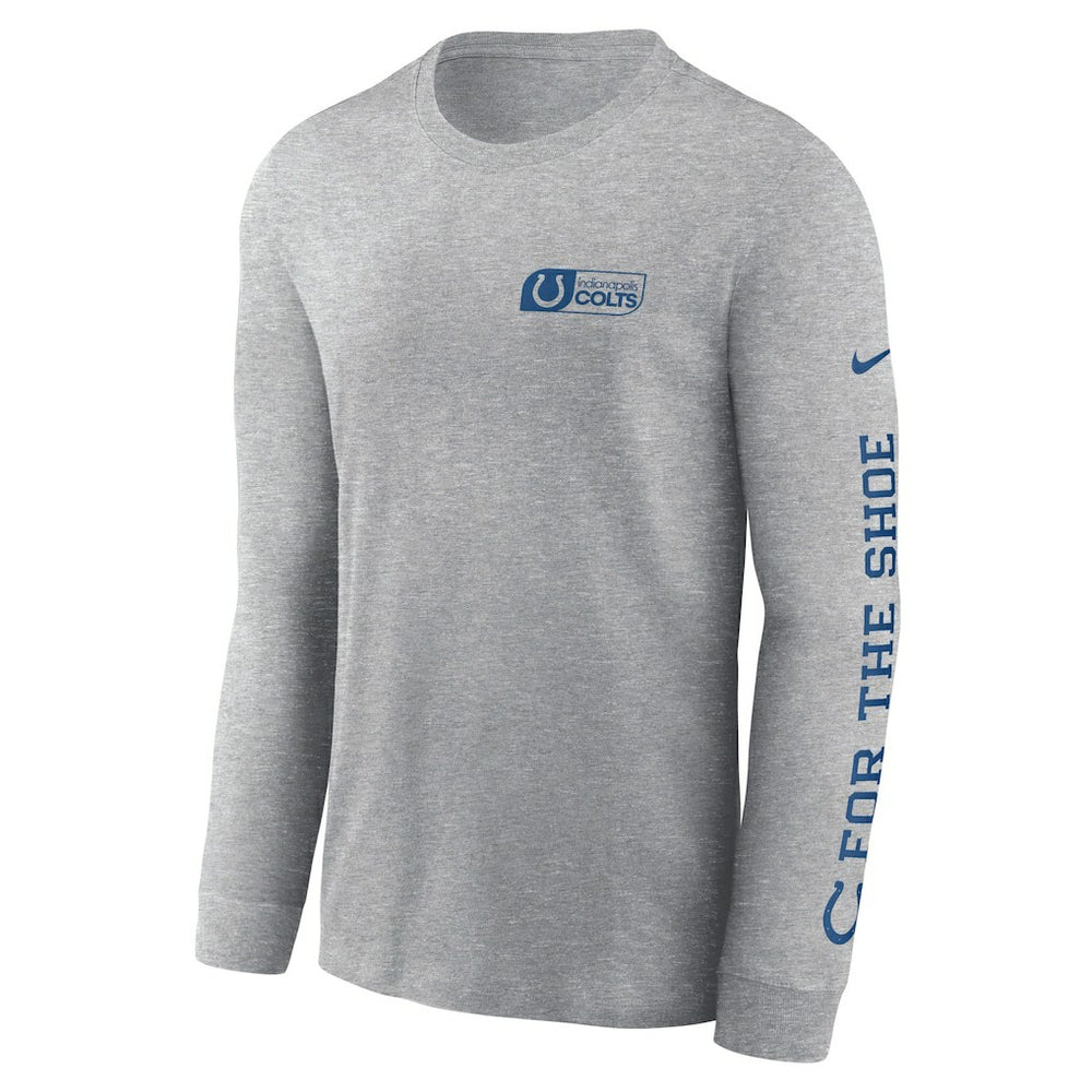 Indianapolis Colts All Out Long Sleeve T-Shirt - Heather Gray cheap