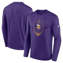 Minnesota Vikings Icon Legend Performance Long Sleeve T-Shirt - Purple outlet