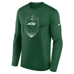 New York Jets Icon Legend Performance Long Sleeve T-Shirt - Green discount