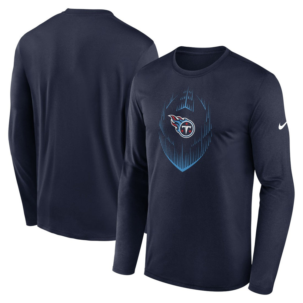 Tennessee Titans Icon Legend Performance Long Sleeve T-Shirt - Navy online