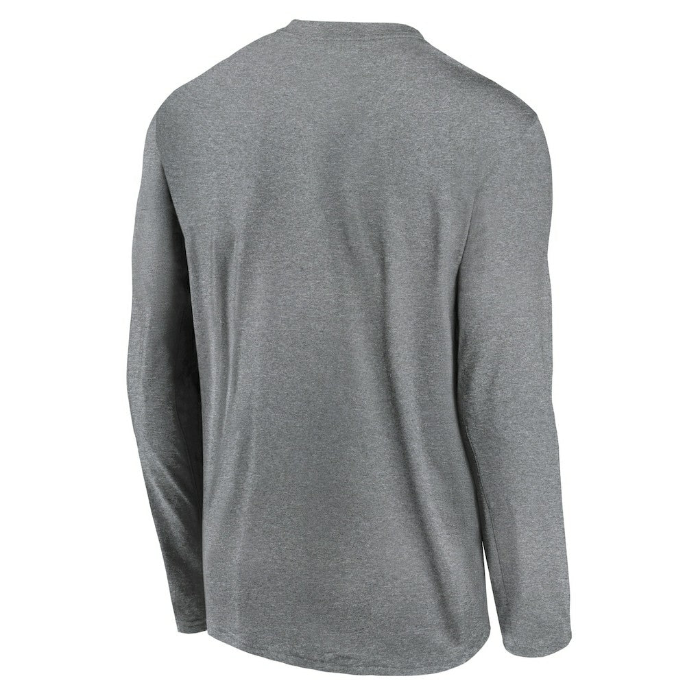 Cleveland Browns Icon Legend Performance Long Sleeve T-Shirt - Heather Gray discount