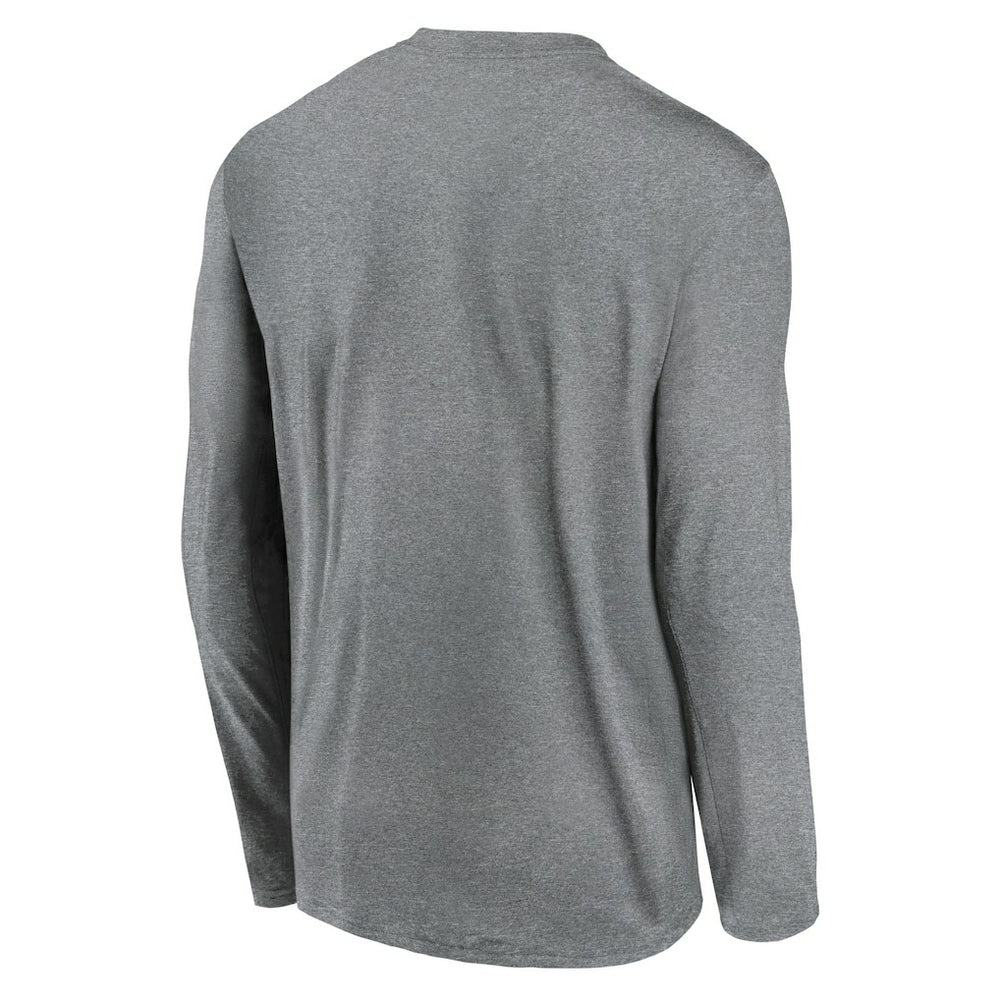 Cleveland Browns Icon Legend Performance Long Sleeve T-Shirt - Heather Gray discount