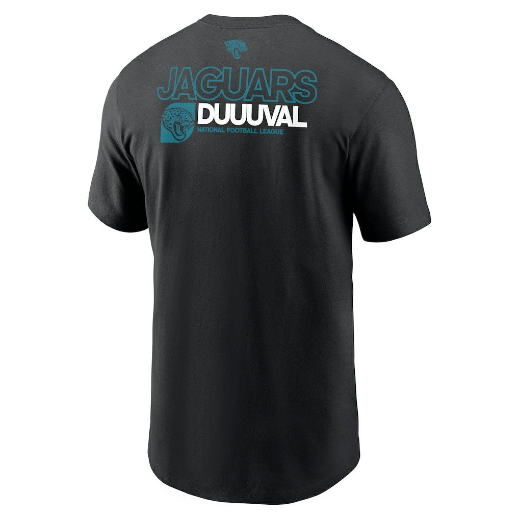 Jacksonville Jaguars Outline T-Shirt - Black sale