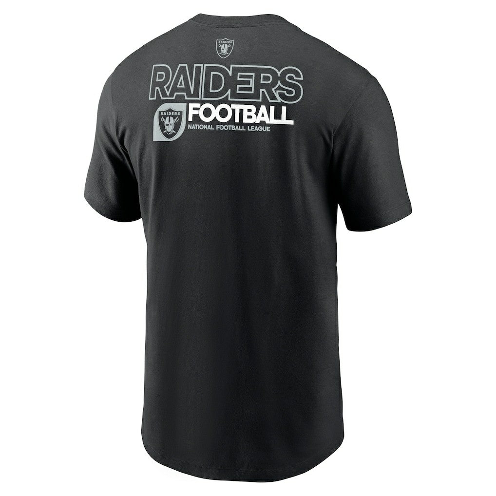 Las Vegas Raiders Outline T-Shirt - Black on sale