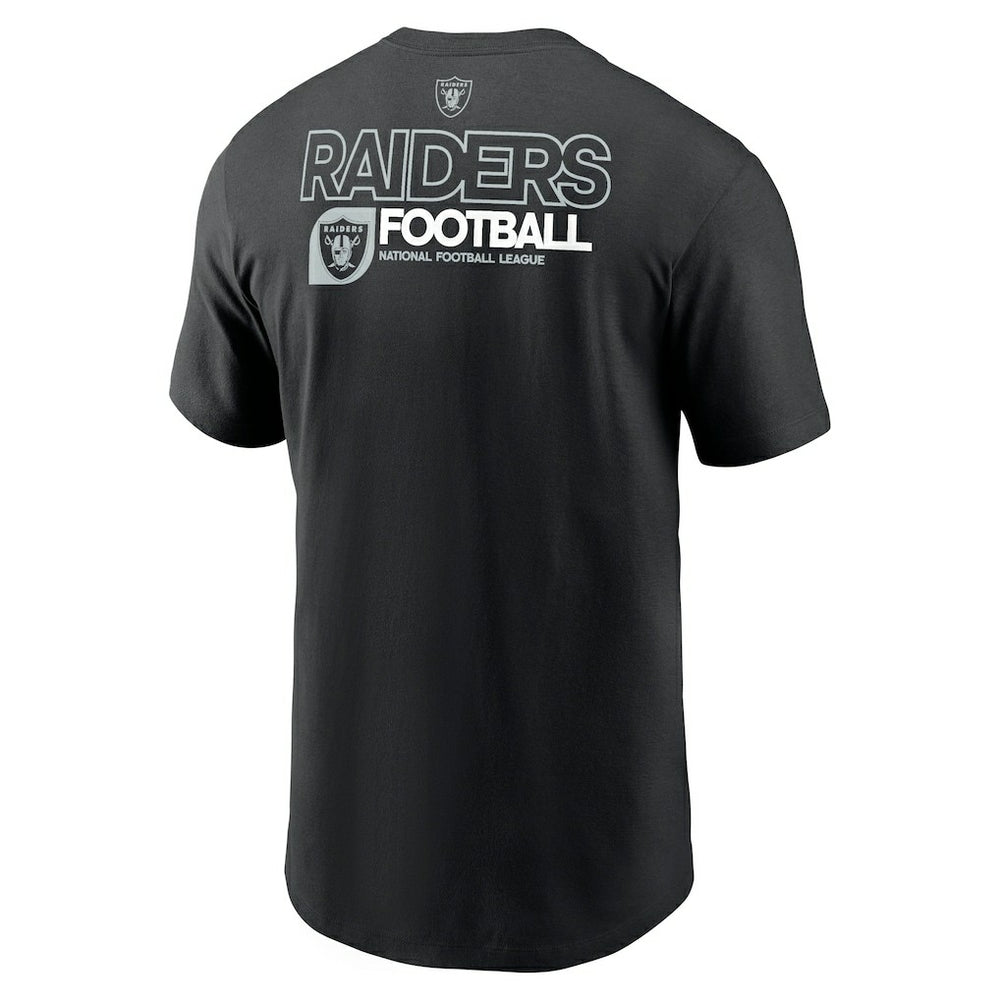 Las Vegas Raiders Outline T-Shirt - Black on sale