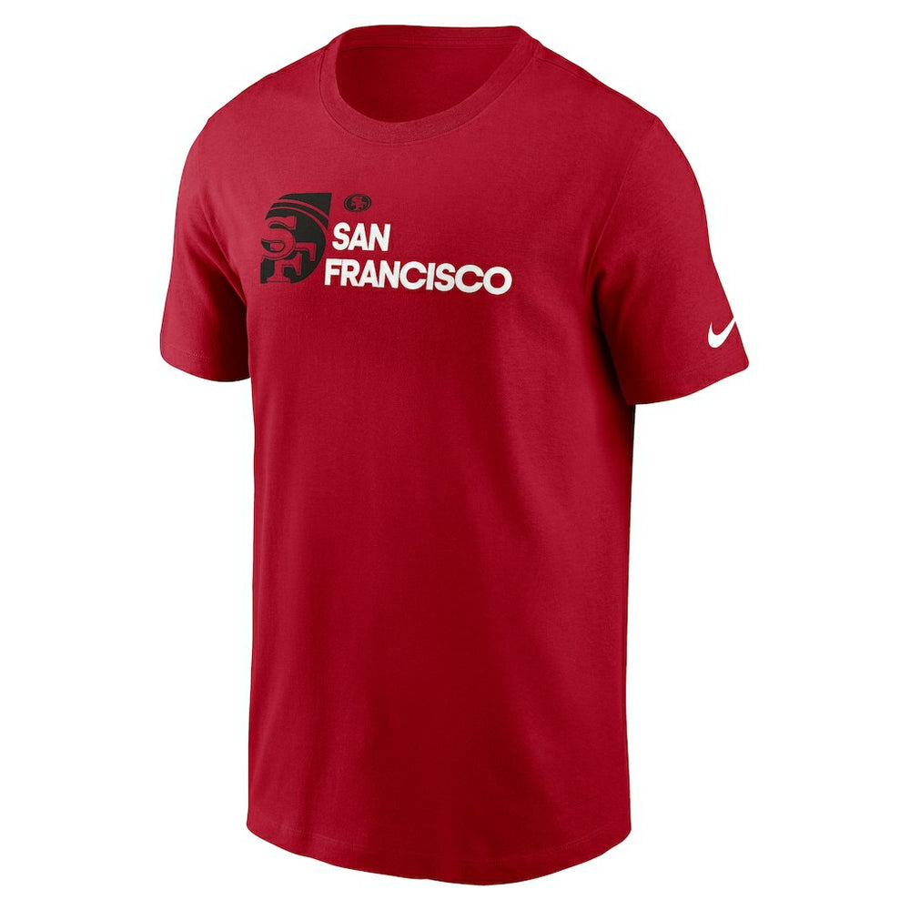 San Francisco 49ers Outline T-Shirt - Scarlet outlet
