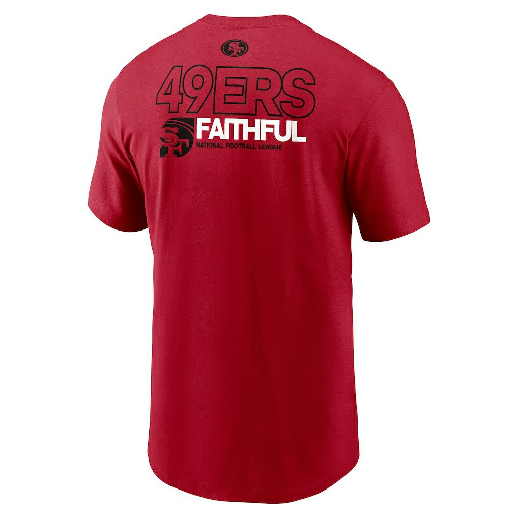 San Francisco 49ers Outline T-Shirt - Scarlet outlet