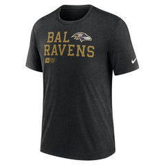 Baltimore Ravens Overlap Lockup Tri-Blend T-Shirt - Black discount