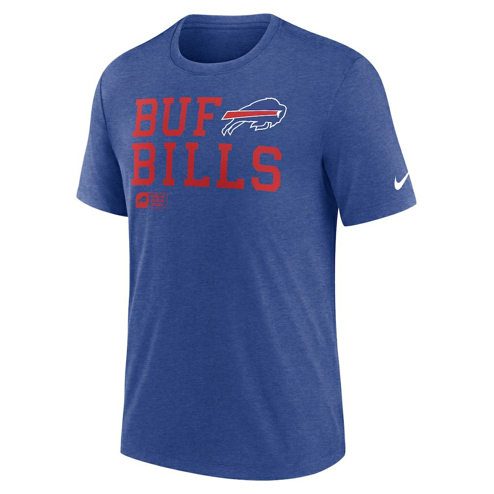 Buffalo Bills Overlap Lockup Tri-Blend T-Shirt - Royal outlet