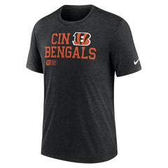 Cincinnati Bengals Overlap Lockup Tri-Blend T-Shirt - Black discount