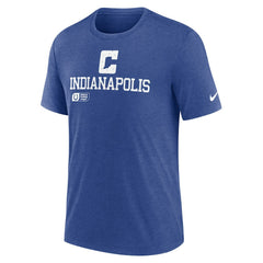 Indianapolis Colts Overlap Lockup Tri-Blend T-Shirt - Royal online