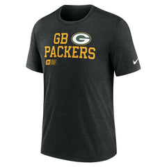 Green Bay Packers Overlap Lockup Tri-Blend T-Shirt - Black discount
