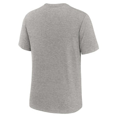 Los Angeles Chargers Overlap Lockup Tri-Blend T-Shirt - Heather Gray discount