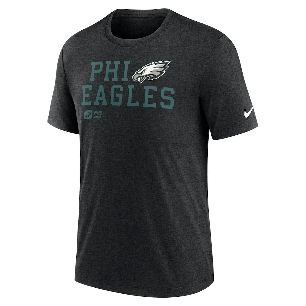 Philadelphia Eagles Overlap Lockup Tri-Blend T-Shirt - Black for sale