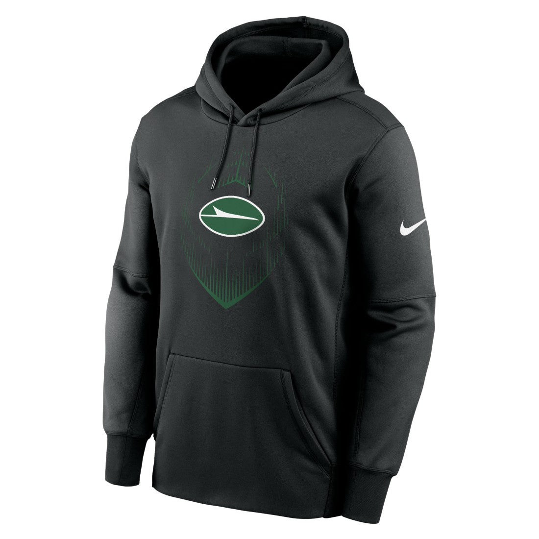 New York Jets Icon Performance Pullover Hoodie - Black on sale