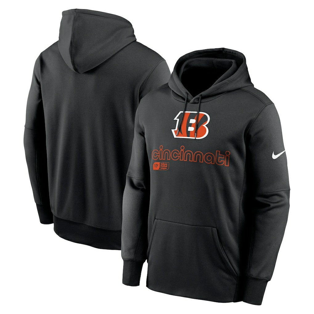 Cincinnati Bengals Performance Pullover Hoodie - Black discount