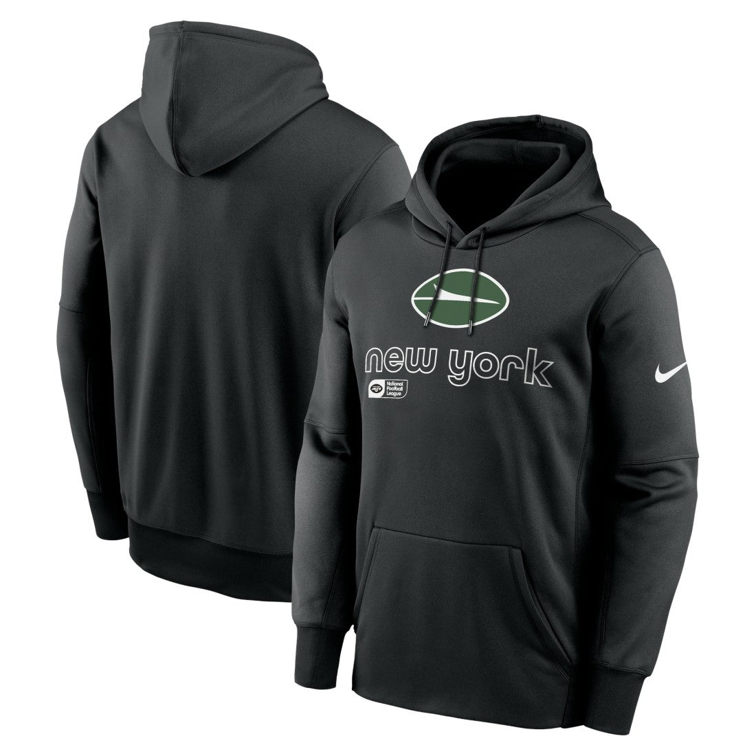 New York Jets Performance Pullover Hoodie - Black sale