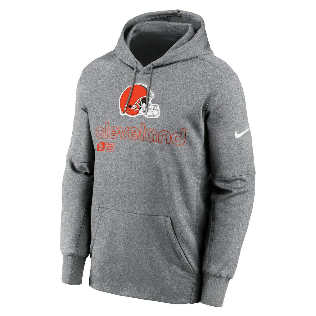 Cleveland Browns Performance Pullover Hoodie - Heather Gray for sale