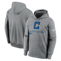 Indianapolis Colts Performance Pullover Hoodie - Heather Gray discount