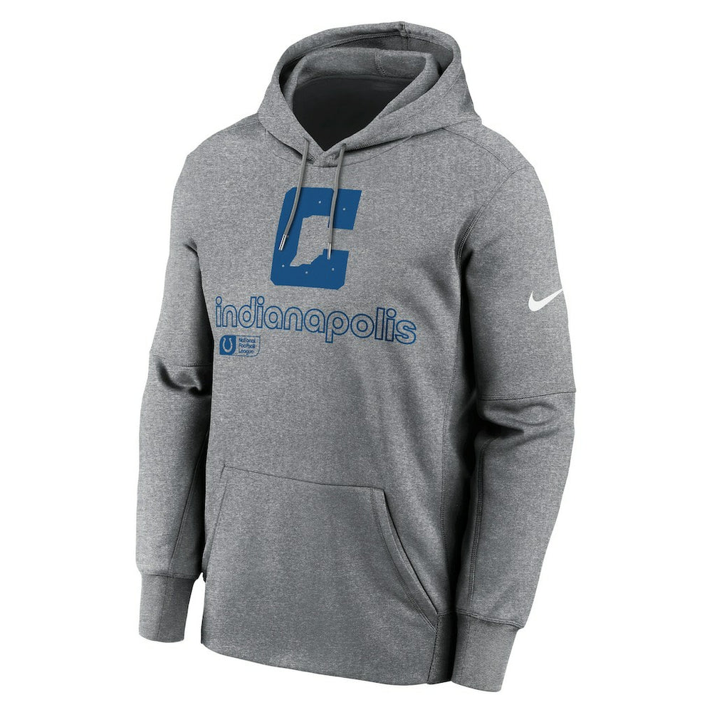 Indianapolis Colts Performance Pullover Hoodie - Heather Gray discount