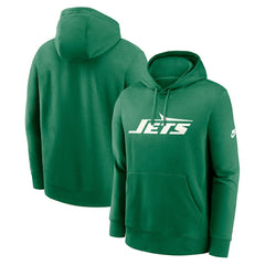 New York Jets Rewind Club Logo Pullover Hoodie - Kelly Green cheap