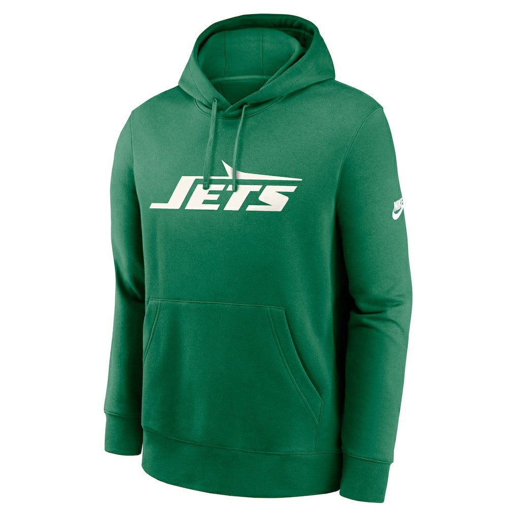 New York Jets Rewind Club Logo Pullover Hoodie - Kelly Green cheap