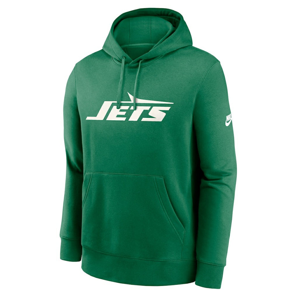 New York Jets Rewind Club Logo Pullover Hoodie - Kelly Green cheap