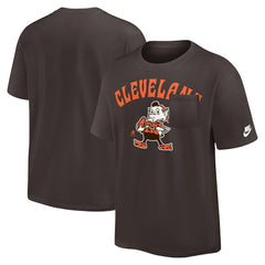 Cleveland Browns Rewind Heavy Max90 Pocket T-Shirt - Brown online