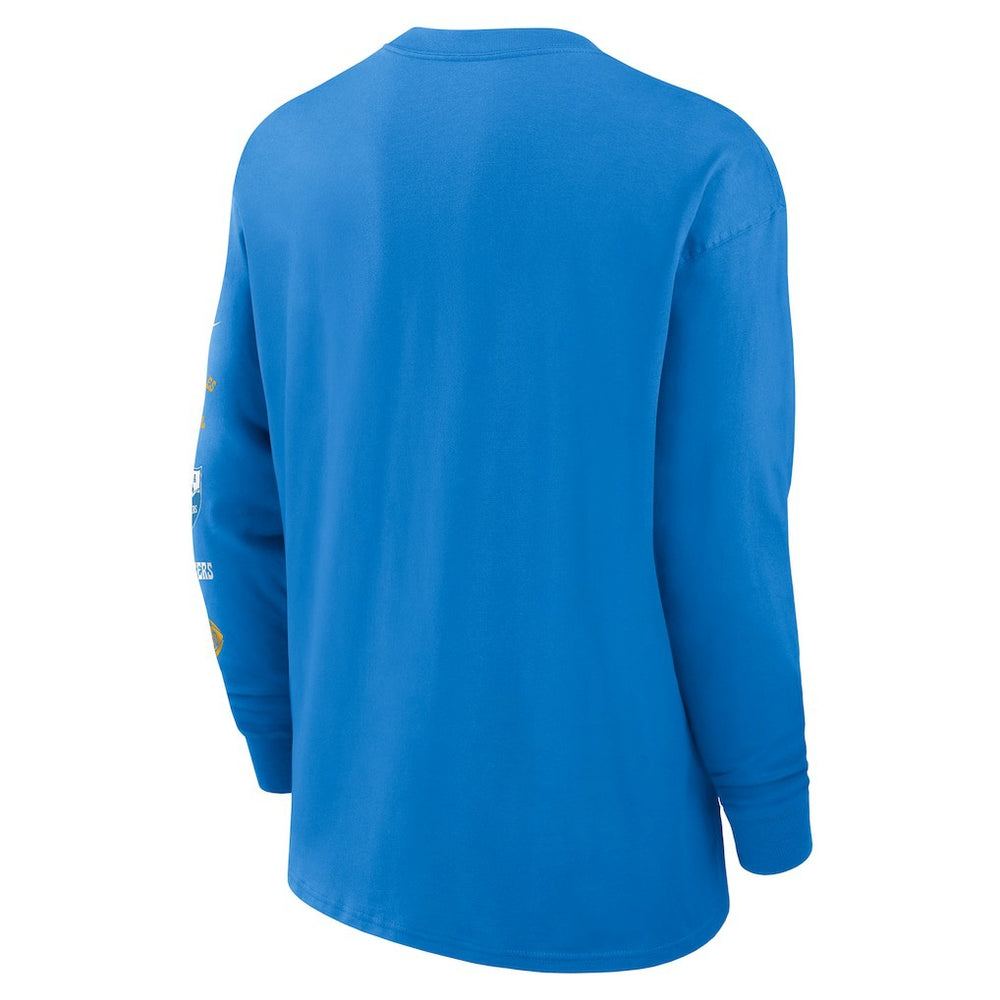 Los Angeles Chargers Rewind Heavy Max90 Pocket Long Sleeve T-Shirt - Powder Blue on sale