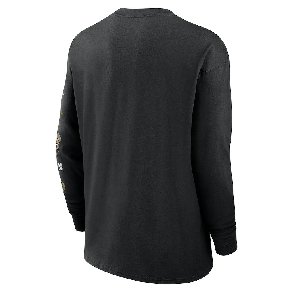 New Orleans Saints Rewind Heavy Max90 Pocket Long Sleeve T-Shirt - Black outlet