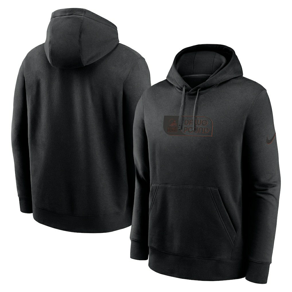 Cleveland Browns Edge Pack French Terry Club Pullover Hoodie - Black for sale