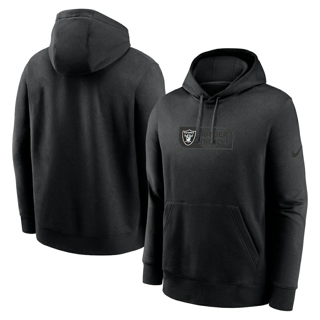 Las Vegas Raiders Edge Pack French Terry Club Pullover Hoodie - Black for sale
