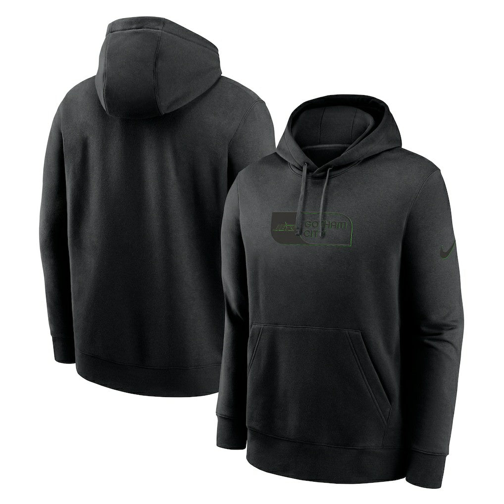New York Jets Edge Pack French Terry Club Pullover Hoodie - Black discount