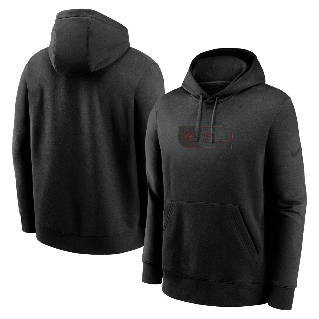Tampa Bay Buccaneers Edge Pack French Terry Club Pullover Hoodie - Black online