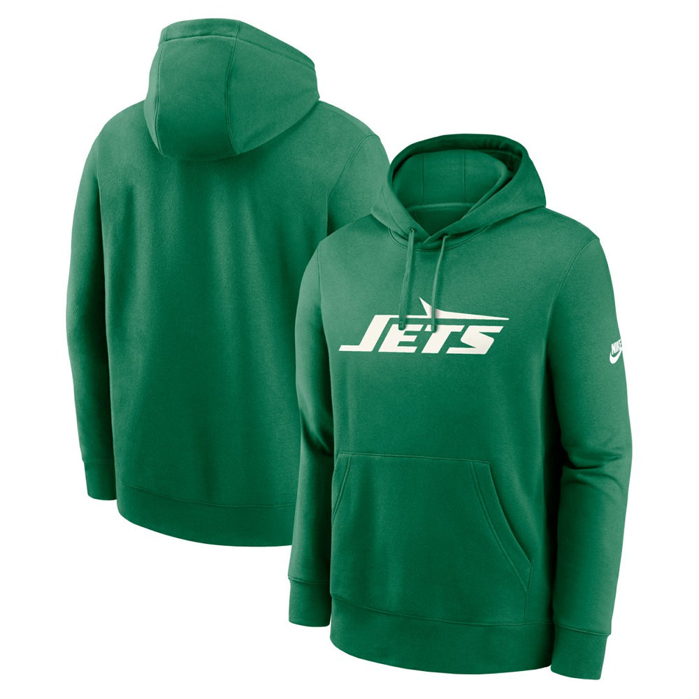 New York Jets Big & Tall Club Logo Pullover Hoodie - Green outlet