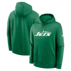 New York Jets Big & Tall Club Logo Pullover Hoodie - Green outlet