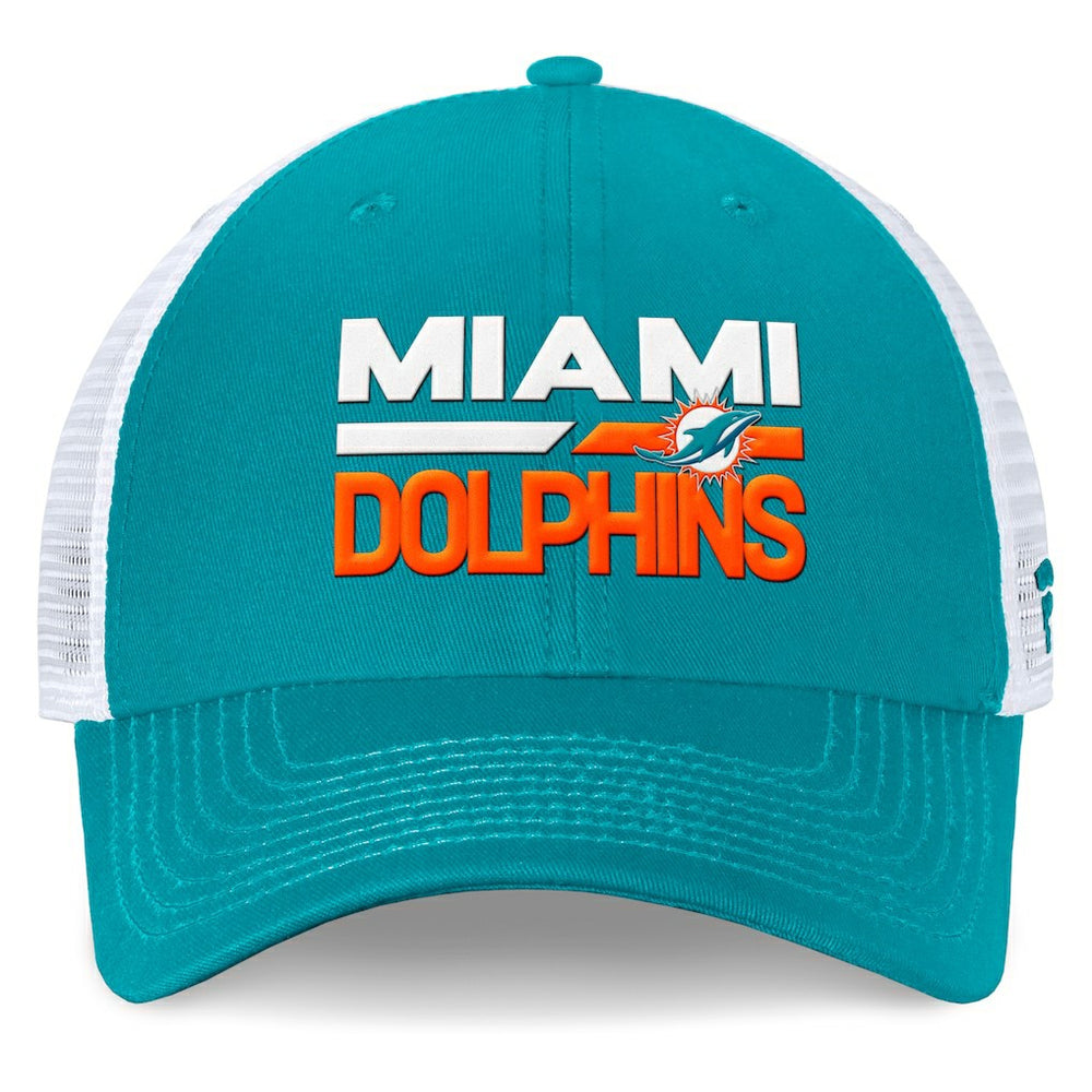 Miami Dolphins Upper Trucker Adjustable Hat - Aqua/White on sale