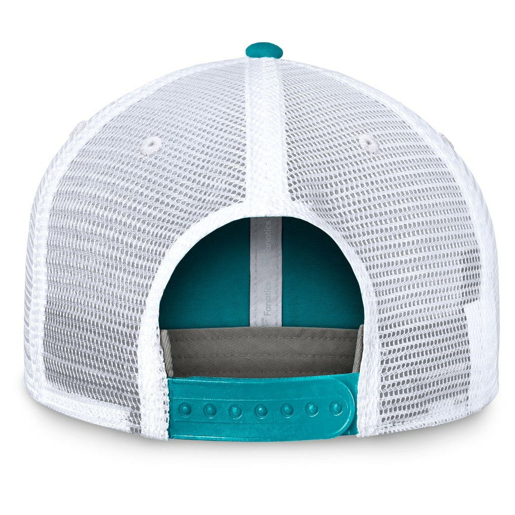 Miami Dolphins Upper Trucker Adjustable Hat - Aqua/White on sale
