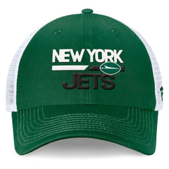 New York Jets Upper Trucker Adjustable Hat - Green/White sale