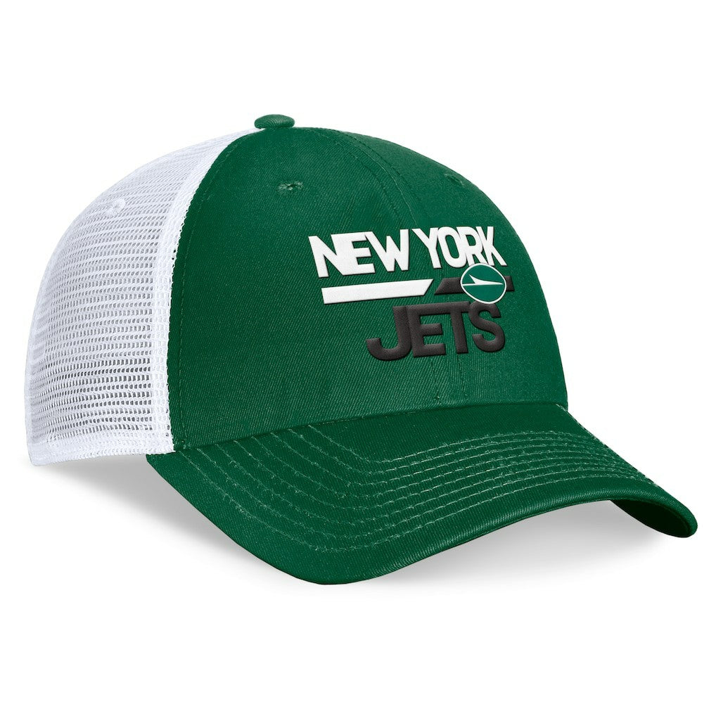 New York Jets Upper Trucker Adjustable Hat - Green/White sale