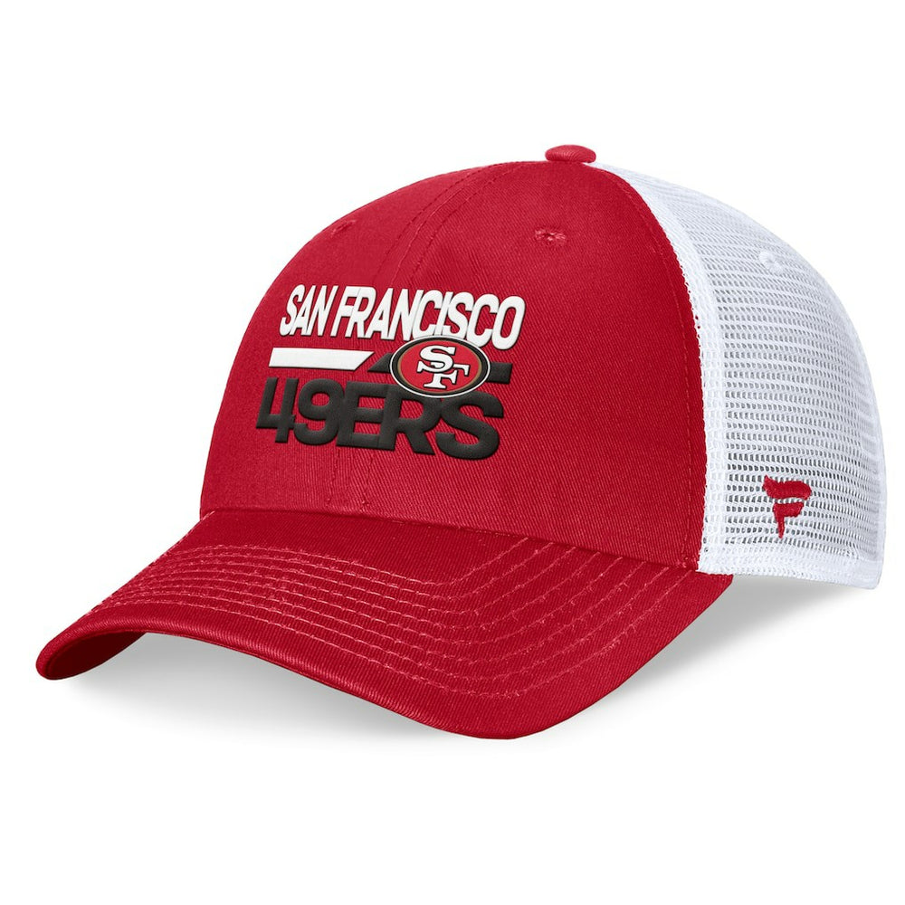 San Francisco 49ers Upper Trucker Adjustable Hat - Scarlet/White sale