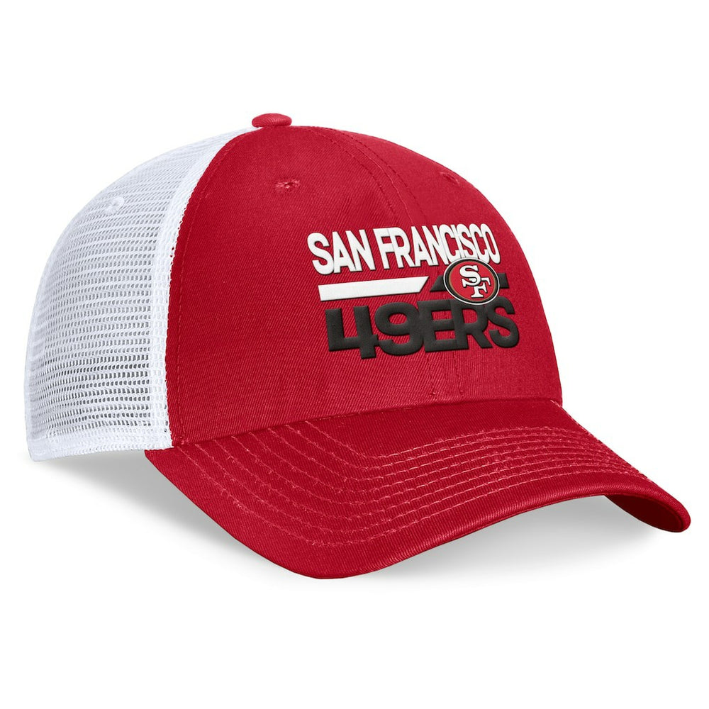 San Francisco 49ers Upper Trucker Adjustable Hat - Scarlet/White sale