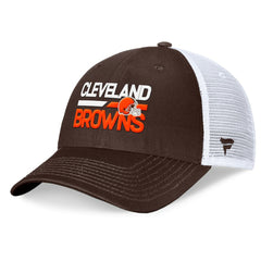 Cleveland Browns Upper Trucker Adjustable Hat - Brown/White for sale