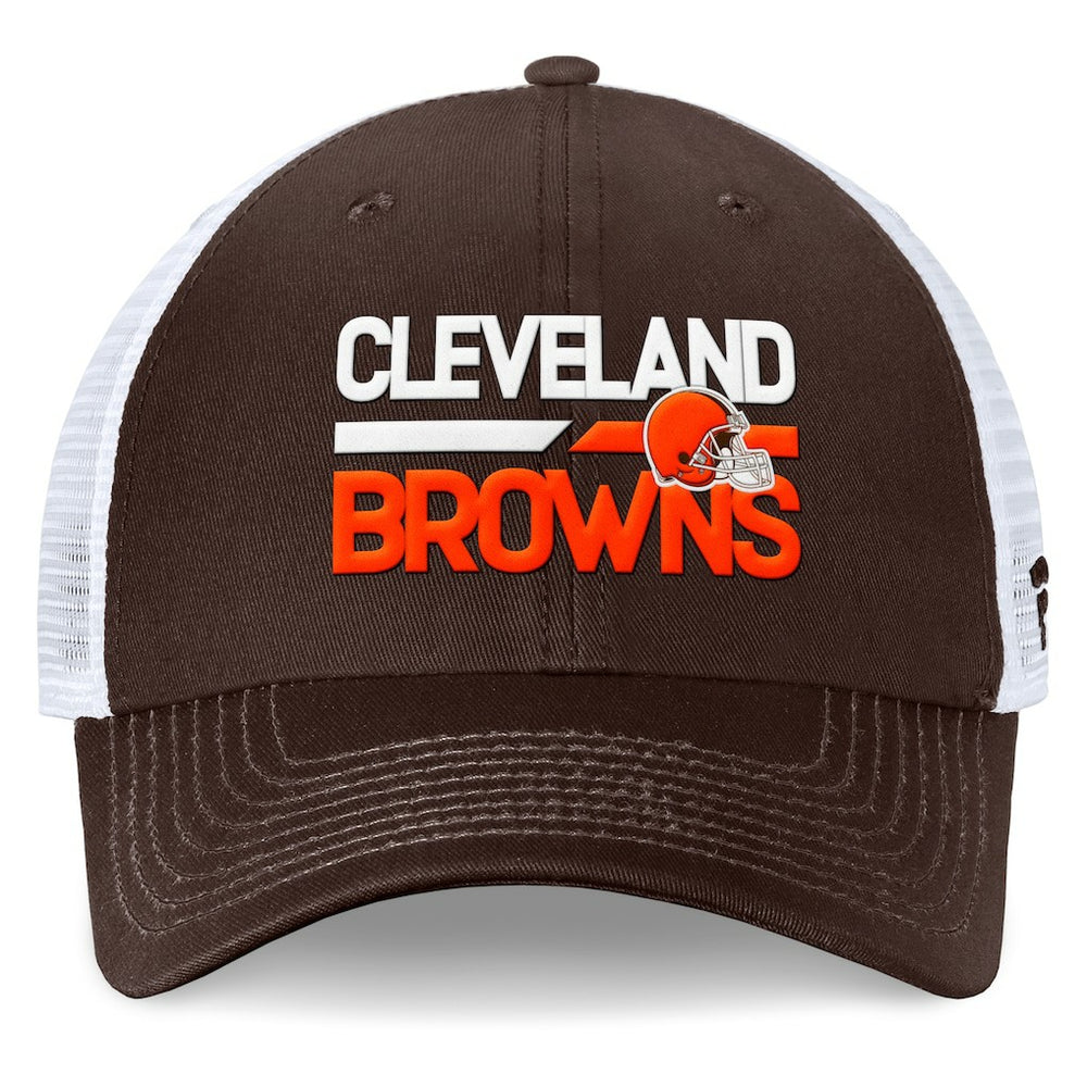 Cleveland Browns Upper Trucker Adjustable Hat - Brown/White for sale