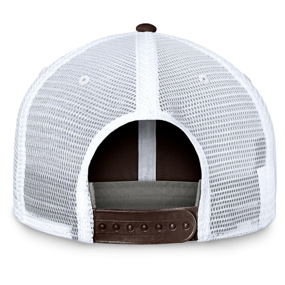 Cleveland Browns Upper Trucker Adjustable Hat - Brown/White for sale